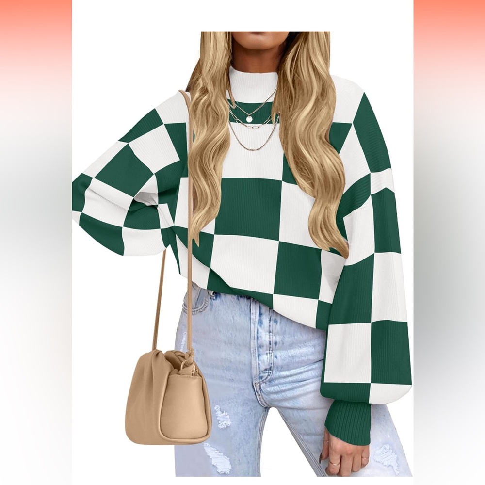 Checkered sweater